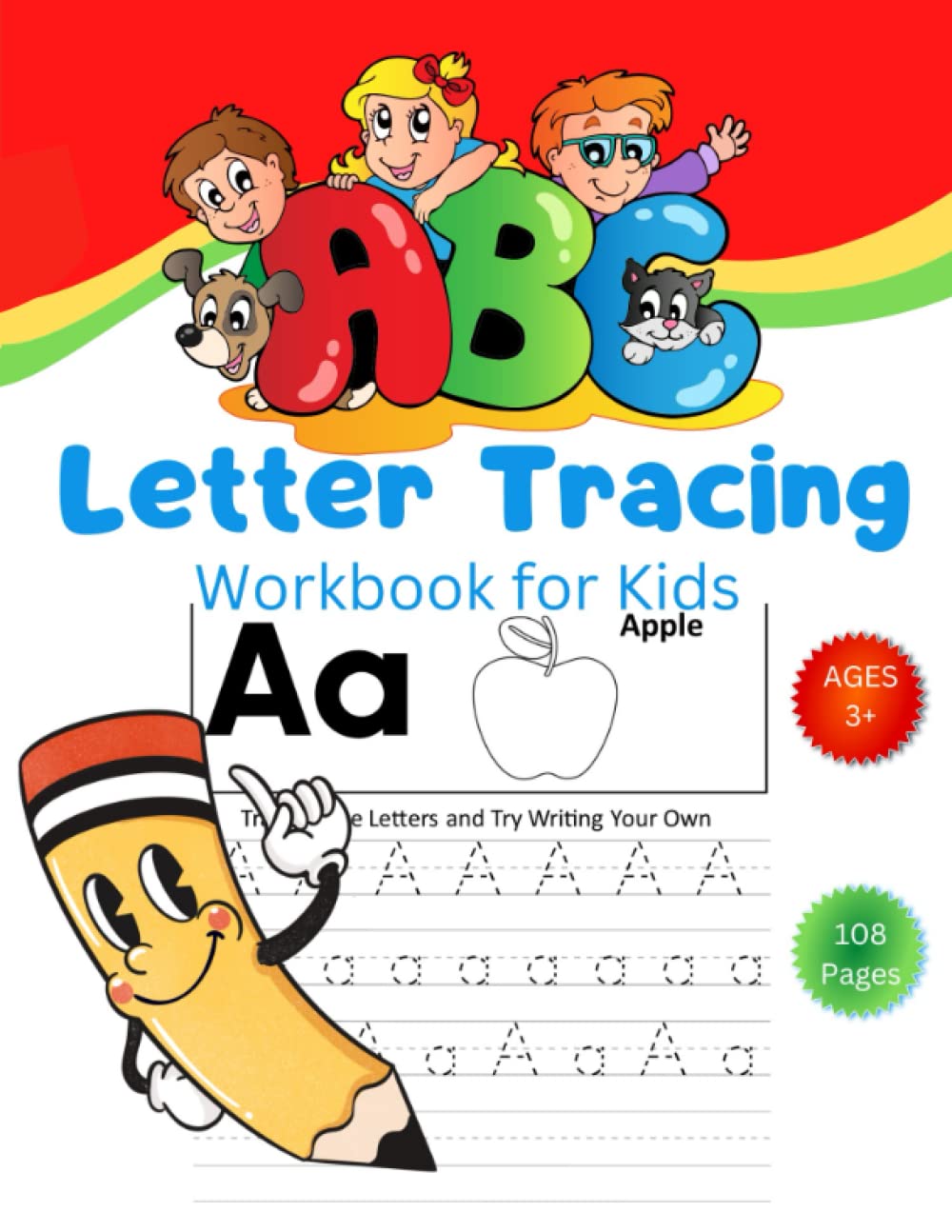 Handwriting Mastery workbook for kids practicing letters