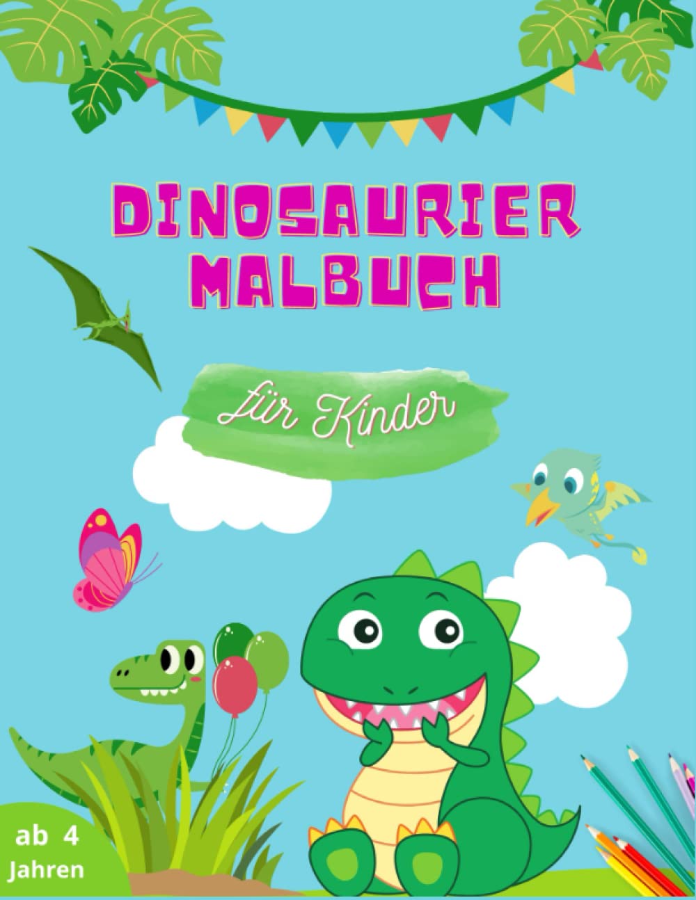 Dino Malbuch ab 4 Jahren