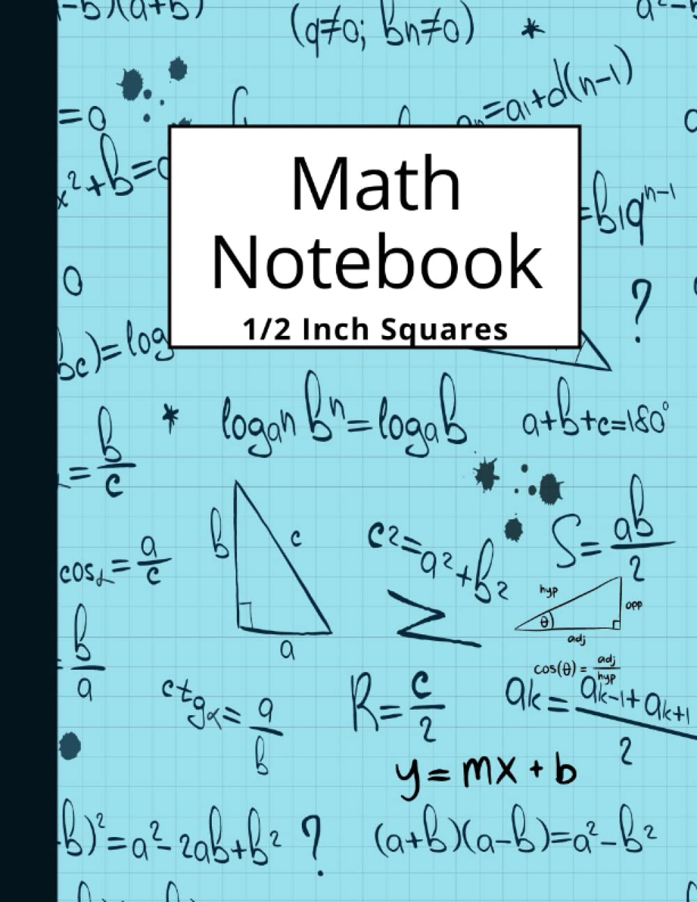 Math Notebook Blue Edition