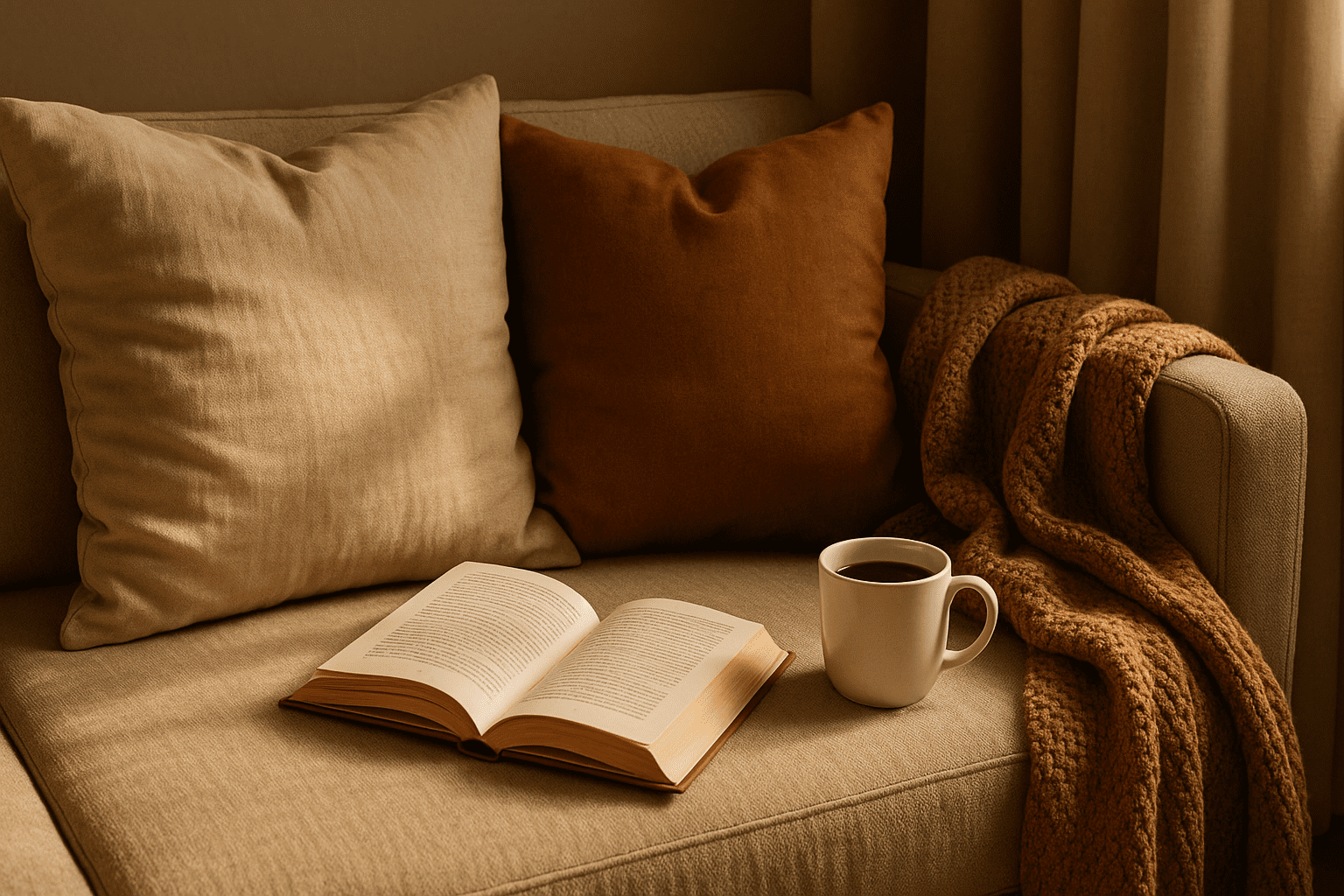 Gemütliche Leseecke für tägliche Leserituale