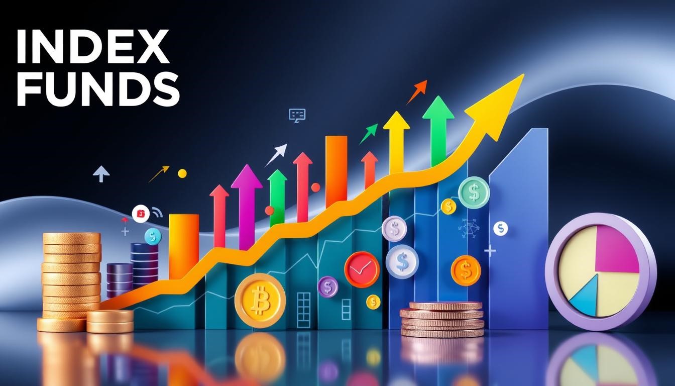 bunte abstrakte darstellung von indexfonds